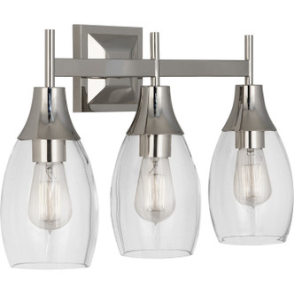 Robert Abbey - S486 - Three Light Wall Sconce - Grace - Polished Nickel