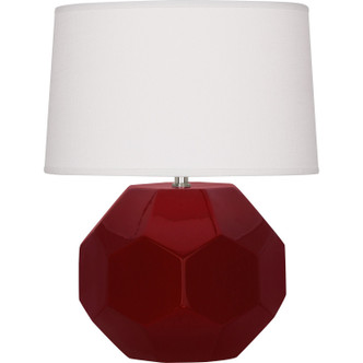 Robert Abbey - SA01 - One Light Table Lamp - Franklin - Sangria Glazed Ceramic