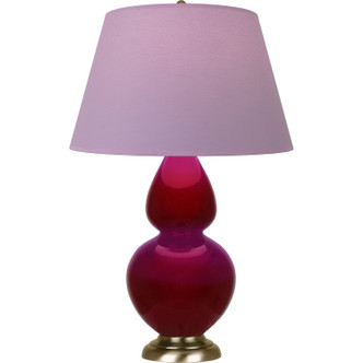 Robert Abbey - SA20L - One Light Table Lamp - Double Gourd - Sangria Glazed Ceramic w/Antique Natural Brass