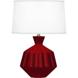 Robert Abbey - SA989 - One Light Accent Lamp - Small Orion - Sangria Glazed Ceramic