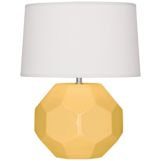 Robert Abbey - SU01 - One Light Table Lamp - Franklin - Sunset Yellow Glazed Ceramic