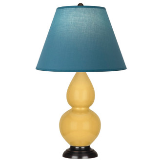 Robert Abbey - SU11B - One Light Accent Lamp - Small Double Gourd - Sunset Yellow Glazed Ceramic w/Deep Patina Bronze