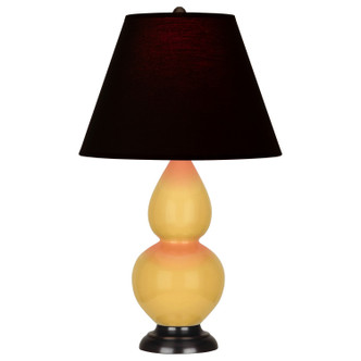 Robert Abbey - SU11K - One Light Accent Lamp - Small Double Gourd - Sunset Yellow Glazed Ceramic w/Deep Patina Bronze