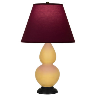 Robert Abbey - SU11P - One Light Accent Lamp - Small Double Gourd - Sunset Yellow Glazed Ceramic w/Deep Patina Bronze
