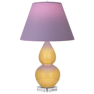 Robert Abbey - SU13L - One Light Accent Lamp - Small Double Gourd - Sunset Yellow Glazed Ceramic w/Lucite
