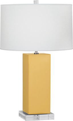 Robert Abbey - SU995 - One Light Table Lamp - Harvey - Sunset Yellow Glazed Ceramic