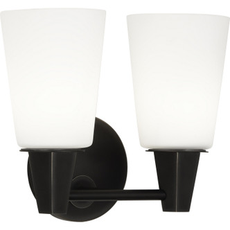 Robert Abbey - Z255F - Two Light Wall Sconce - Wheatley - Deep Patina Bronze