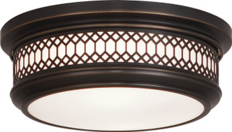 Robert Abbey - Z306 - Two Light Flushmount - Williamsburg Tucker - Deep Patina Bronze