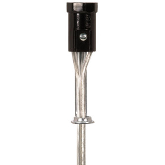 Satco - 80-1148 - Phenolic Candelabra Sockets With Leads - Black