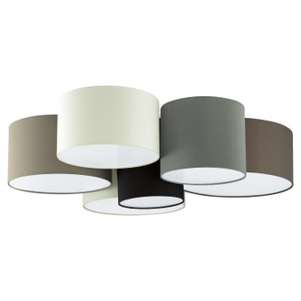 Eglo USA - 203559A - Six Light Ceiling Mount - Pastore - WhiteBlack Taupe Grey Cappucino