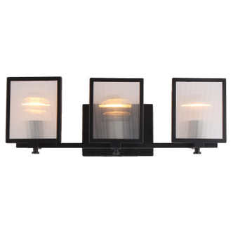 Eglo USA - 203729A - Three Light Bath/Vanity - Henessy - Black & Brushed Nickel