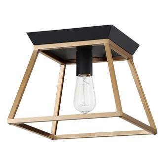 Eglo USA - 204601A - One Light Ceiling Mount - Paulino - Brushed Gold & Matte Black
