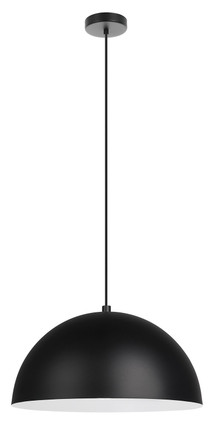 Eglo USA - 205292A - One Light Pendant - Rafaelino - Structured Black Matte White