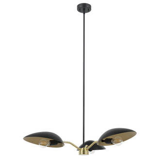Eglo USA - 205764A - Three Light Chandelier - Lindmoor - Black
