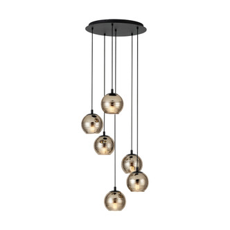 Eglo USA - 39687A - Six Light Pendant - Lemorieta - Black