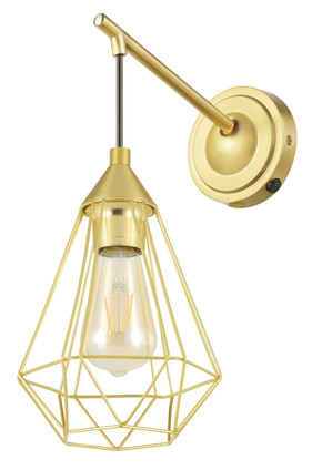 Eglo USA - 43684A - One Light Wall Sconce - Tarbes - Brushed Brass