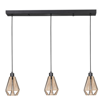 Eglo USA - 43777A - Three Light Pendant - Adwickle - Black