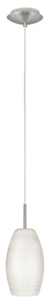 Eglo USA - 88953A - One Light Pendant - Batista 1 - Matte Nickel