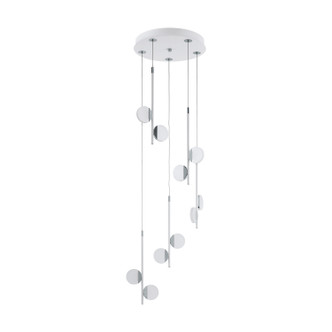 Eglo USA - 96932A - LED Pendant - Olindra - White & Chrome