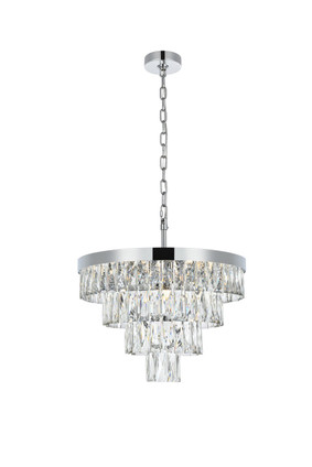Elegant Lighting - 1060D20C - Ten Light Chandelier - Josephine - Chrome and Clear