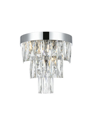 Elegant Lighting - 1060W10C - Two Light Wall Sconce - Josephine - Chrome and Clear