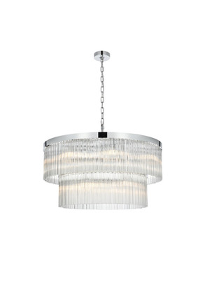 Elegant Lighting - 1070D32C - 14 Light Chandelier - Harlow - Chrome and Clear