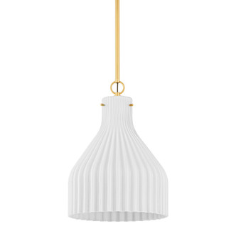 Mitzi - H881701L-AGB - One Light Pendant - Corinthia - Aged Brass