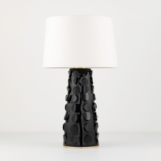 Mitzi - HL335201-BLK/GL - One Light Table Lamp - Naomi - Black Lustro/Gold Leaf Combo Mitzi - HL335201-BLK/GL - One Light Table Lamp - Naomi - Black Lustro/Gold Leaf Combo