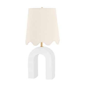 Mitzi - HL685201-AGB/CMW - One Light Table Lamp - Roshani - Aged Brass