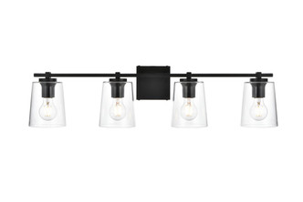 Elegant Lighting - LD7310W33BLK - Four Light Bath Sconce - Kacey - Black Elegant Lighting - LD7310W33BLK - Four Light Bath Sconce - Kacey - Black