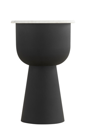 Canarm - 22ST157 - Side Table - Nila - Black With White Marble