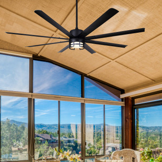 Ezra 72" Ceiling Fan (CP72EZR8BK-W)