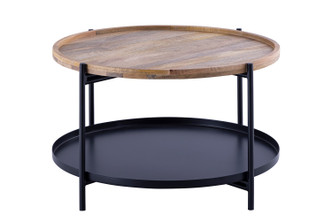 Canarm - HSD-10732 - Coffee Table - Calin - Black With Natural Wood