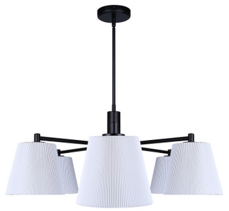 Aspen Six Light Chandelier (ICH1201A06BK)