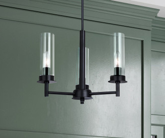 Benson Three Light Chandelier (ICH1205A03BK)
