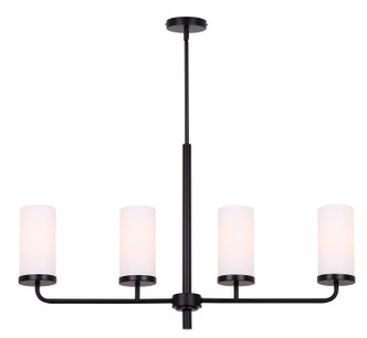 Canarm - ICH2029B04BK - Four Light Chandelier - Malloy - Matte Black