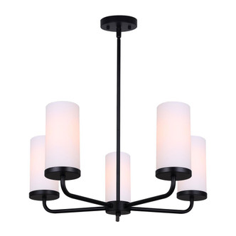 Canarm - ICH2029B05BK - Five Light Chandelier - Malloy - Matte Black
