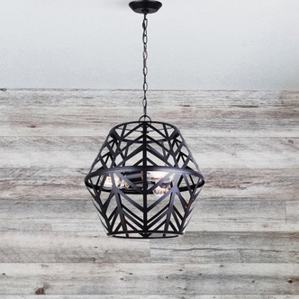 Maud Three Light Chandelier (ICH635B03BK17)