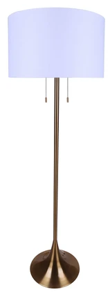 Clara Two Light Floor Lamp (IFL2122B61GD)