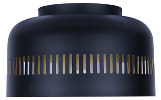Miles One Light Flush Mount (IFM1207A13BK)