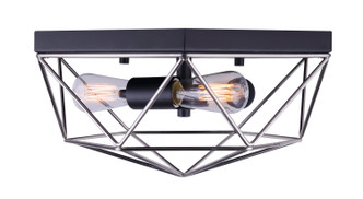 Greer Three Light Flush Mount (IFM676A15BKN)