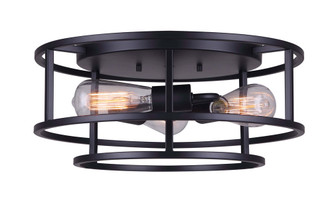 Canarm - IFM757A16BK - Three Light Flush Mount - Luca - Black
