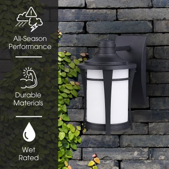 Maya One Light Outdoor Lantern (IOL138BK)
