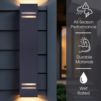 Tay Two Light Outdoor Lantern (IOL309BK)