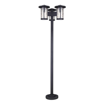 Canarm - IOL568BK - Three Light Outdoor Post Mount - Leon - Black