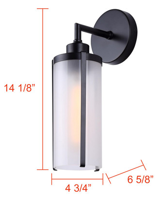 Beau One Light Outdoor Lantern (IOL653BK)