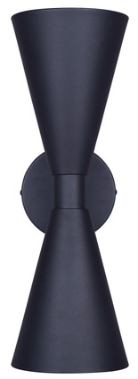 Arona Two Light Outdoor Lantern (IOL658BK)