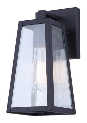 Canarm - IOL690BK - One Light Outdoor Wall Mount - Coralea - Sand Black
