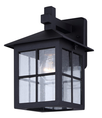 Canarm - IOL696BK - One Light Outdoor Wall Mount - Dom - Sand Black