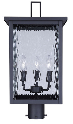 Shana Three Light Outdoor Post Lantern (IOL708BK)